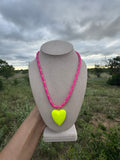 Neon Heart Necklace