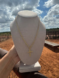 Bubble Cross Necklace