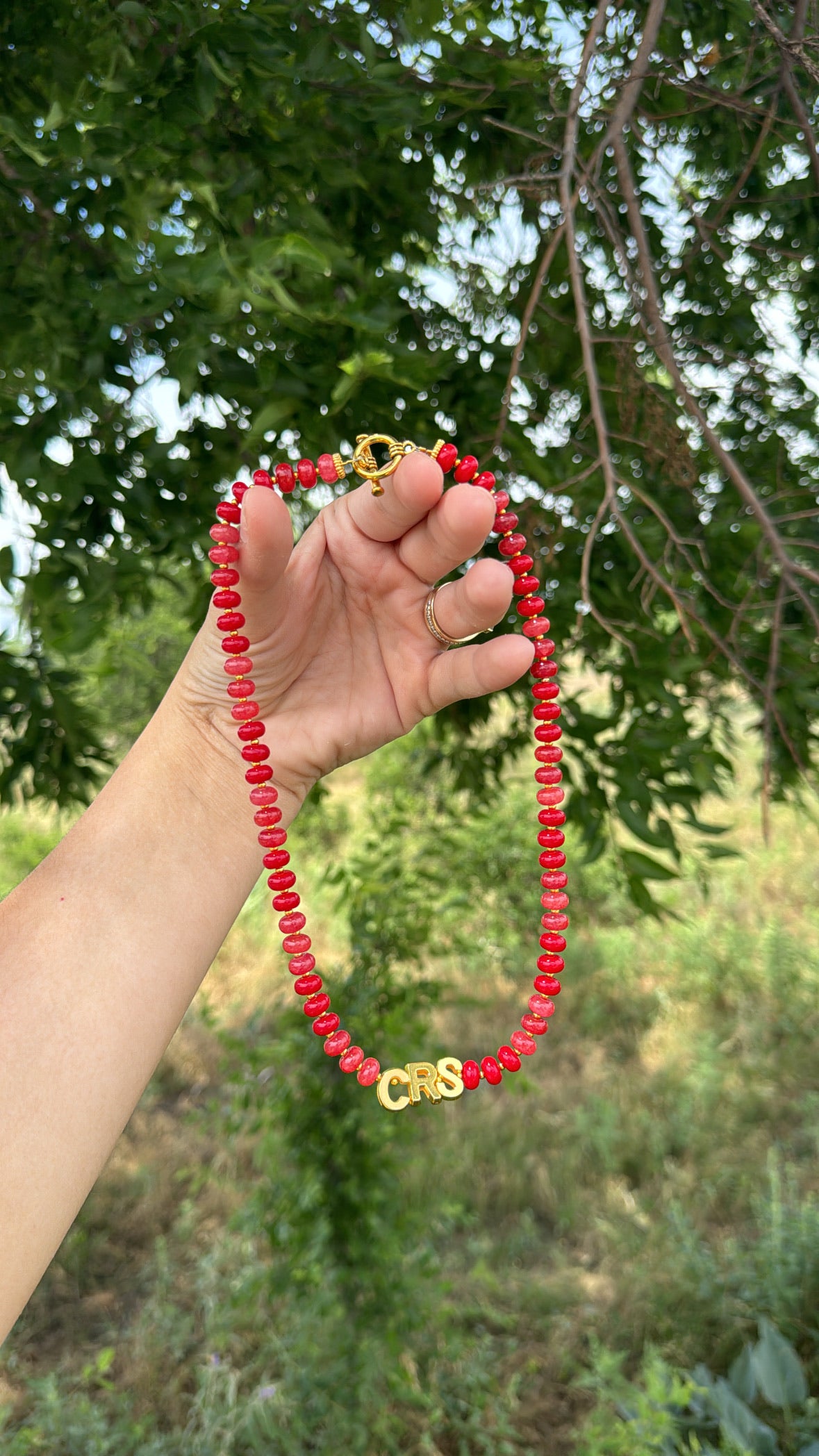 ONE Color MIX initial Necklace