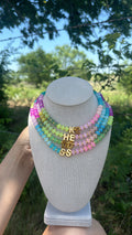Pastel 2 Initial Necklace