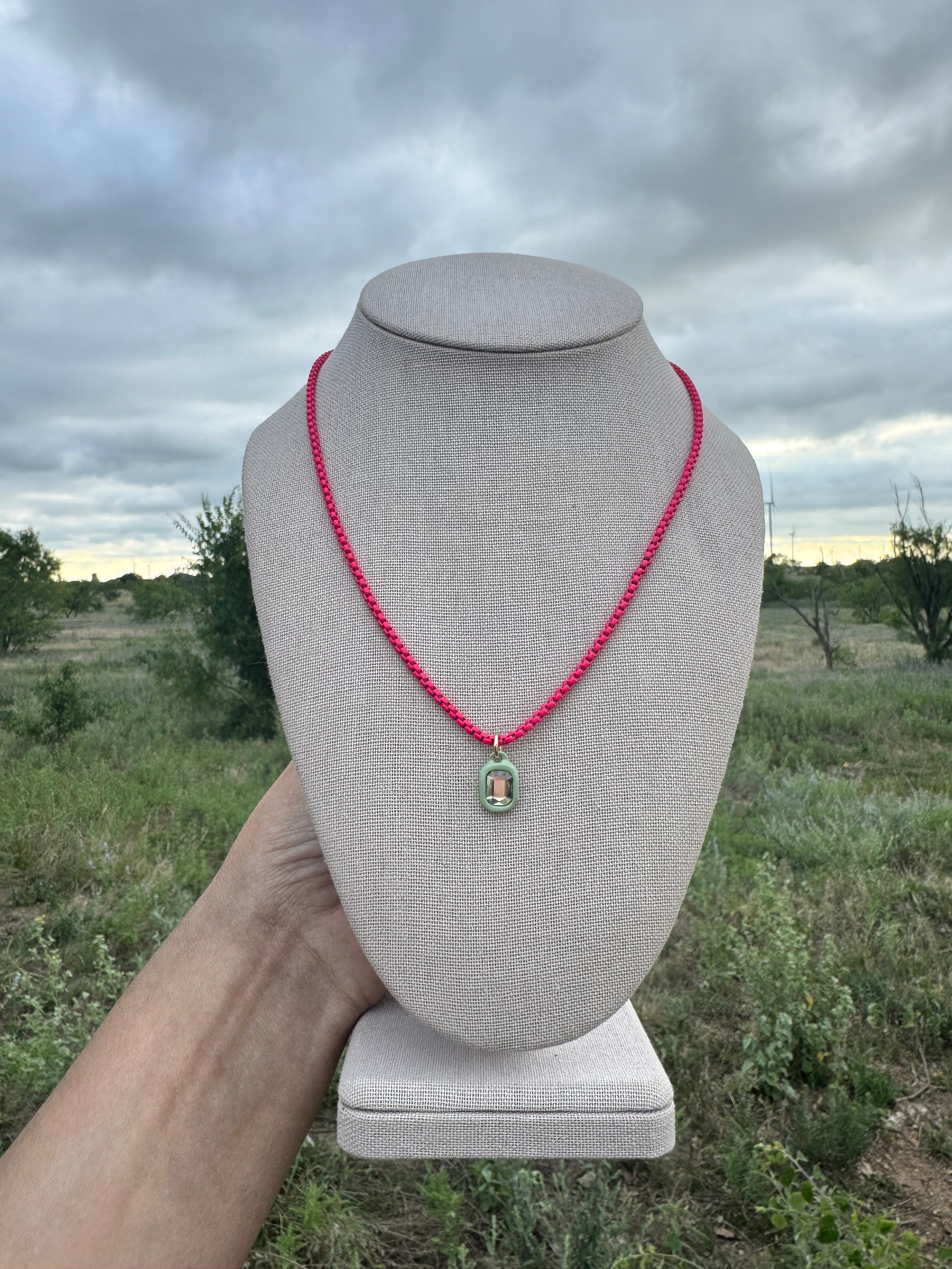 Green Diamond Necklace