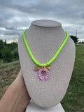 Neon Horse Necklace