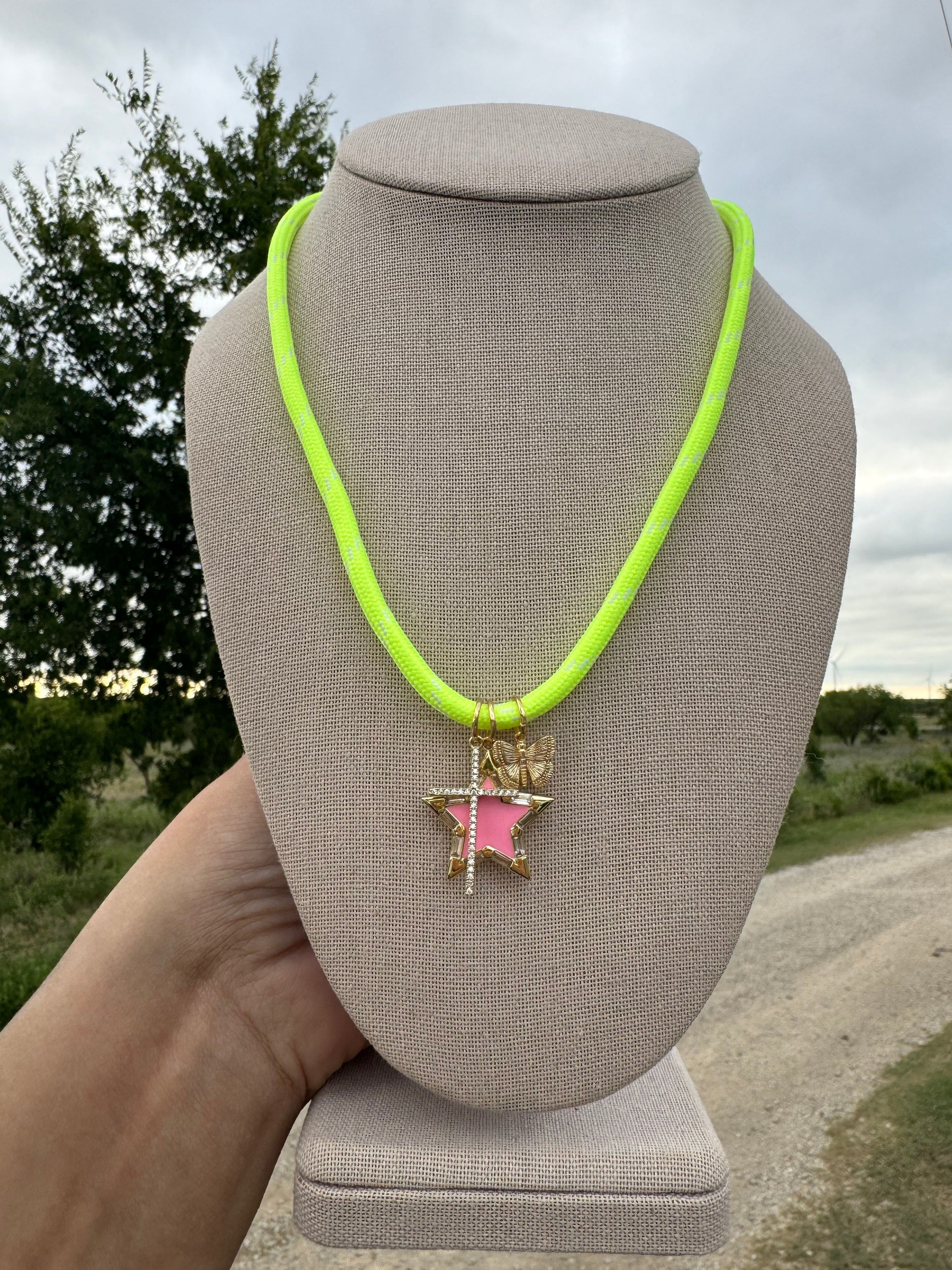 Neon Star Necklace