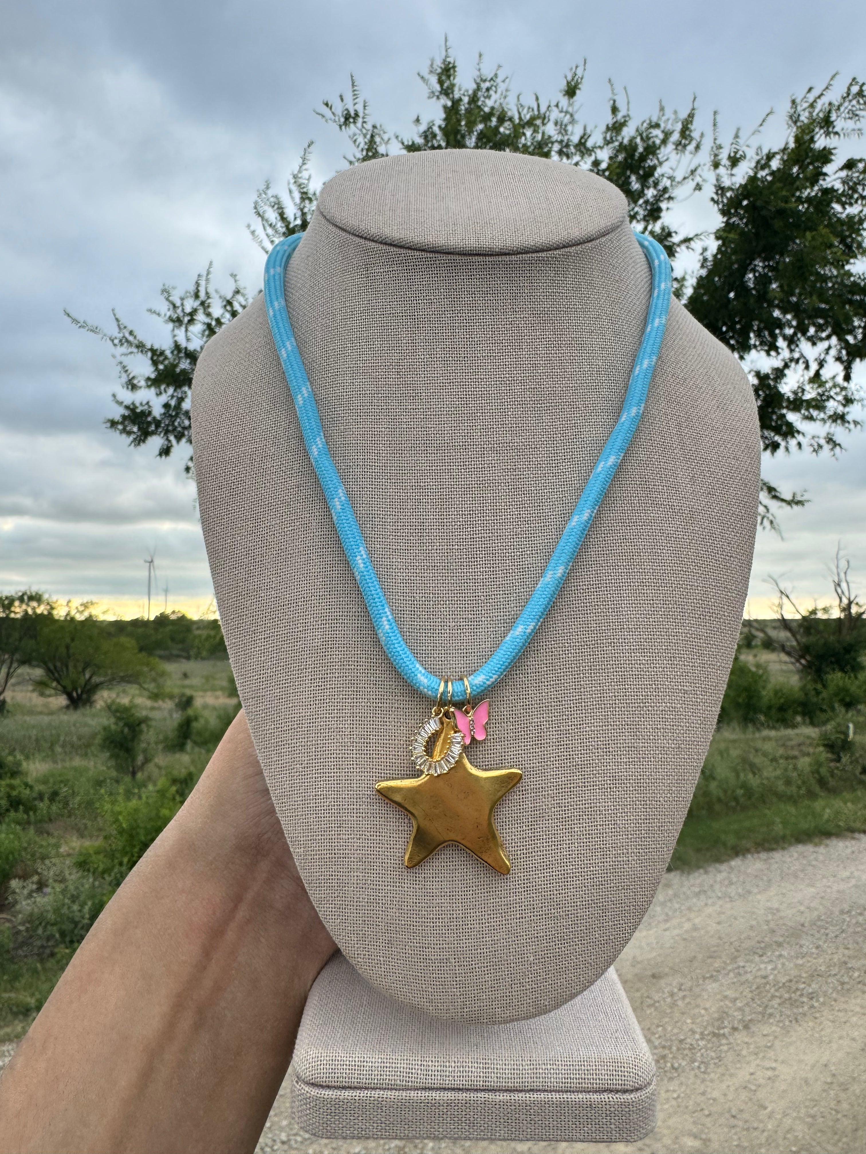 Blue Cowgirl Necklace