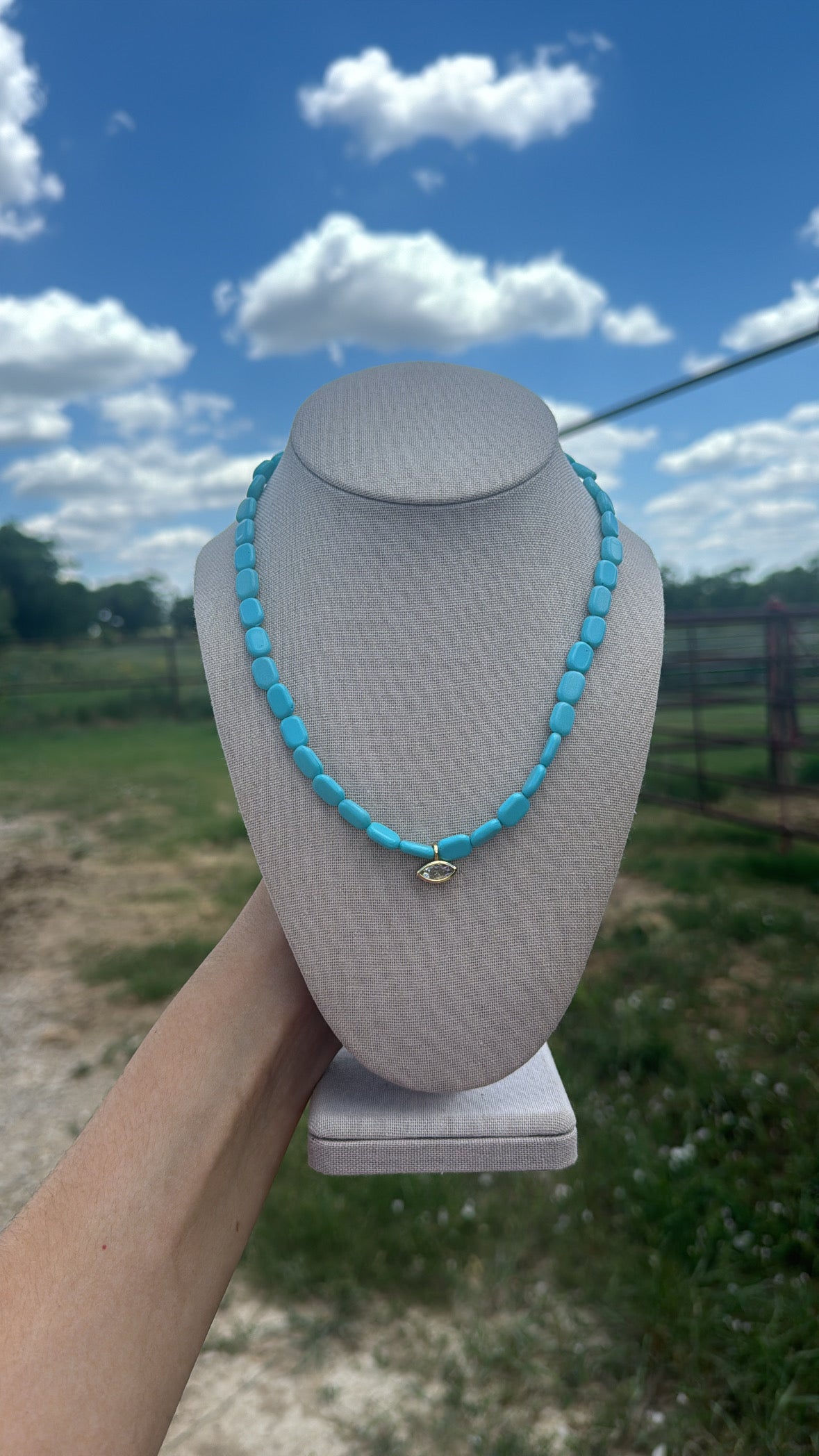 Turq. Eye Necklace