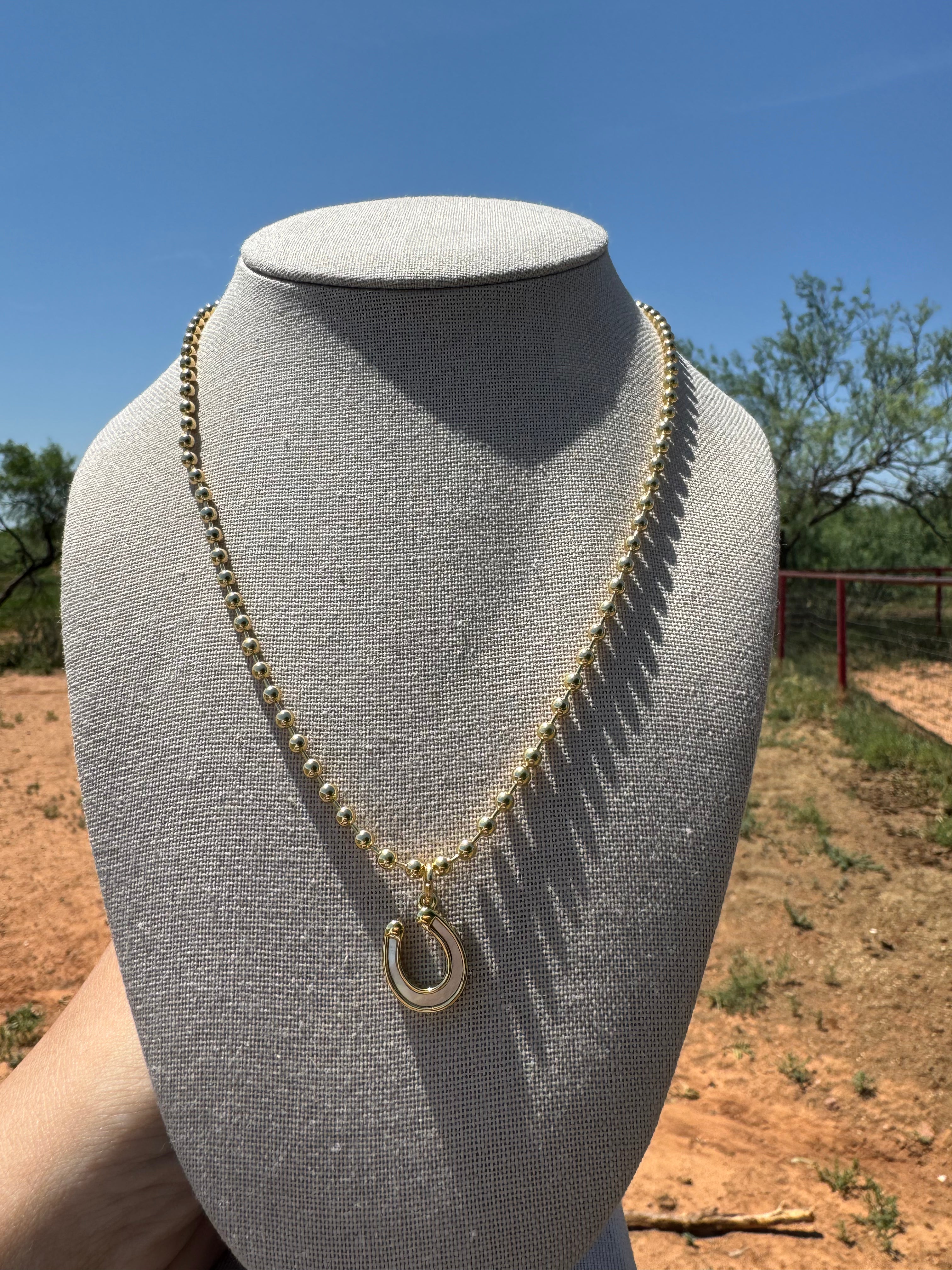 Mother of Pearl Horseshoe