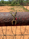Chain Link Gem Horseshoe Bracelet