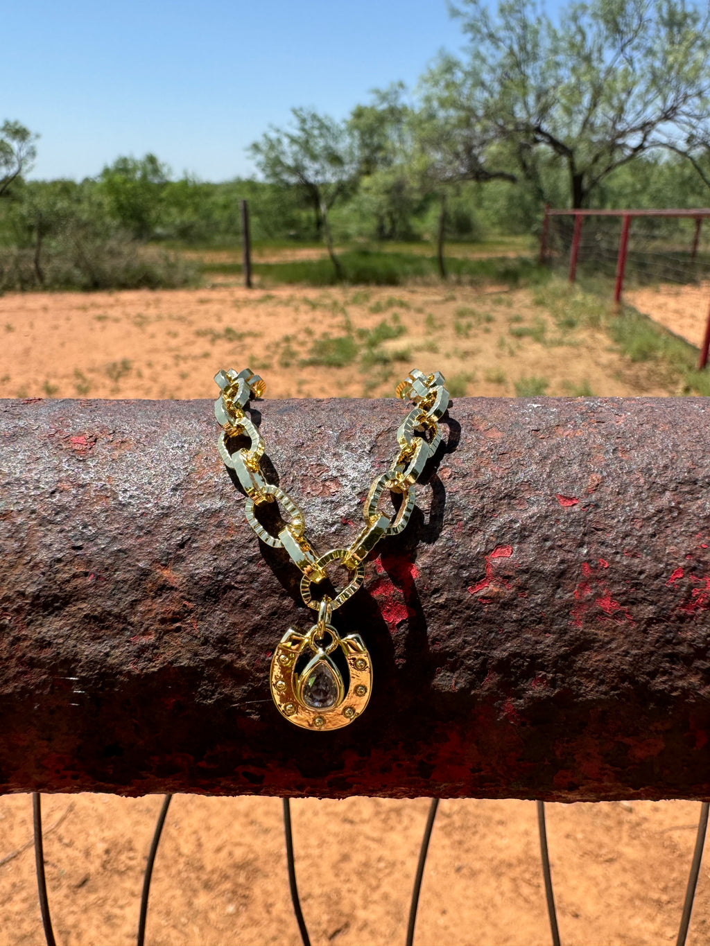 Chain Link Horseshoe Bracelet