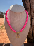 Pink Rhinestone Horseshoe