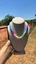 Rainbow Beaded Horseshoe