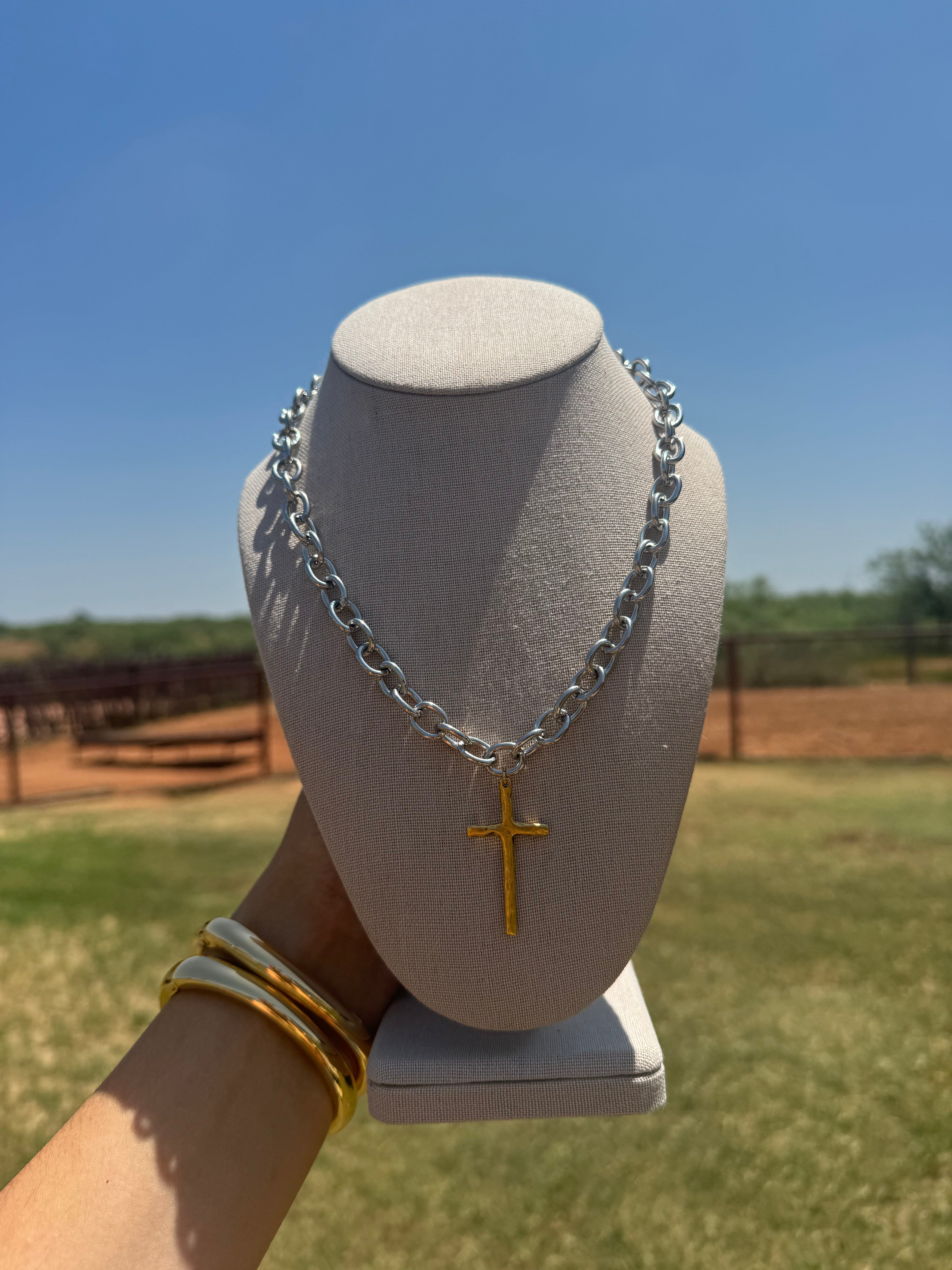 Mixed Metal Cross