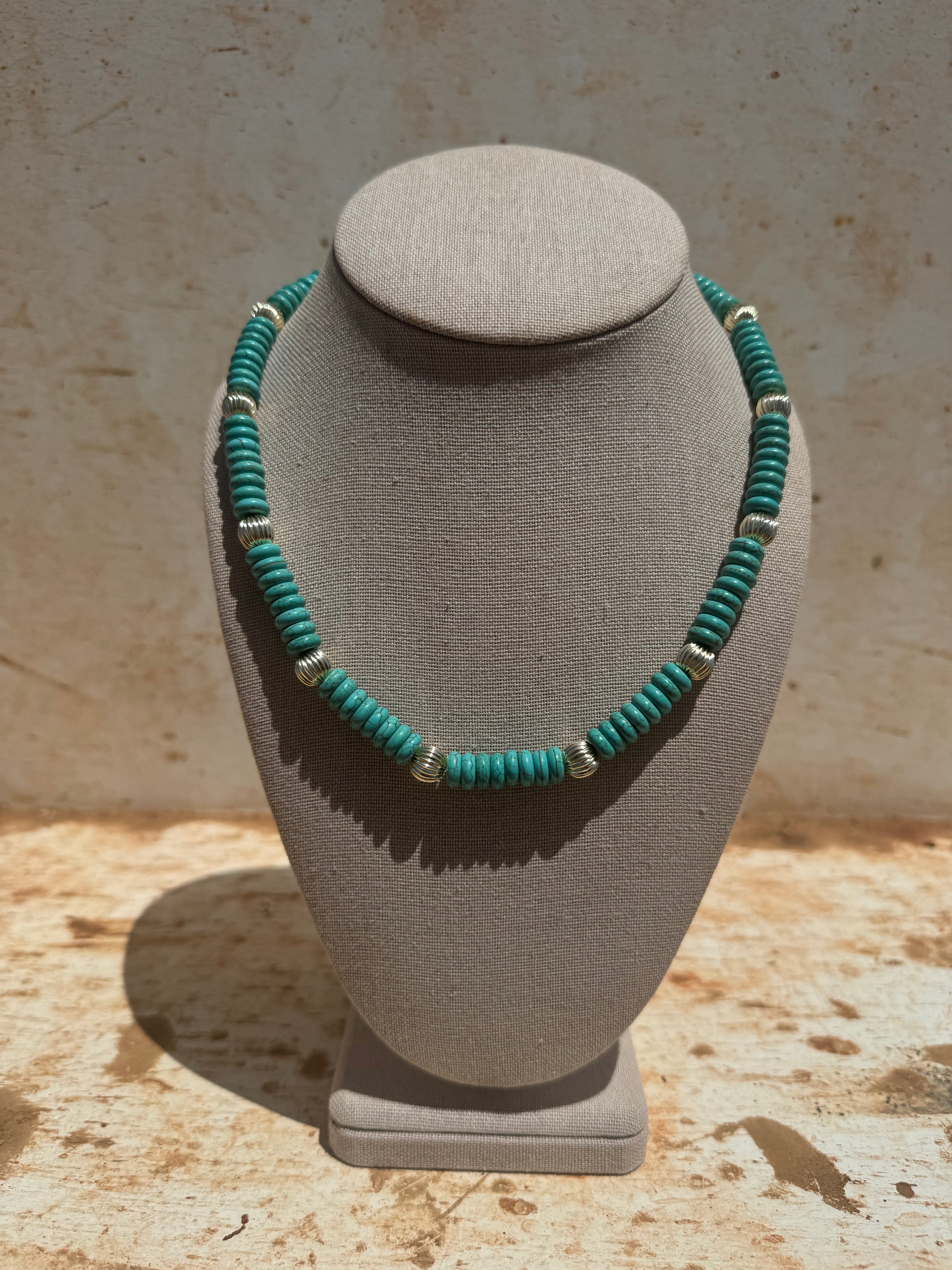 Gold + Turquoise Mixed Stacker