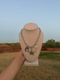 Silver Multi Charm Necklace