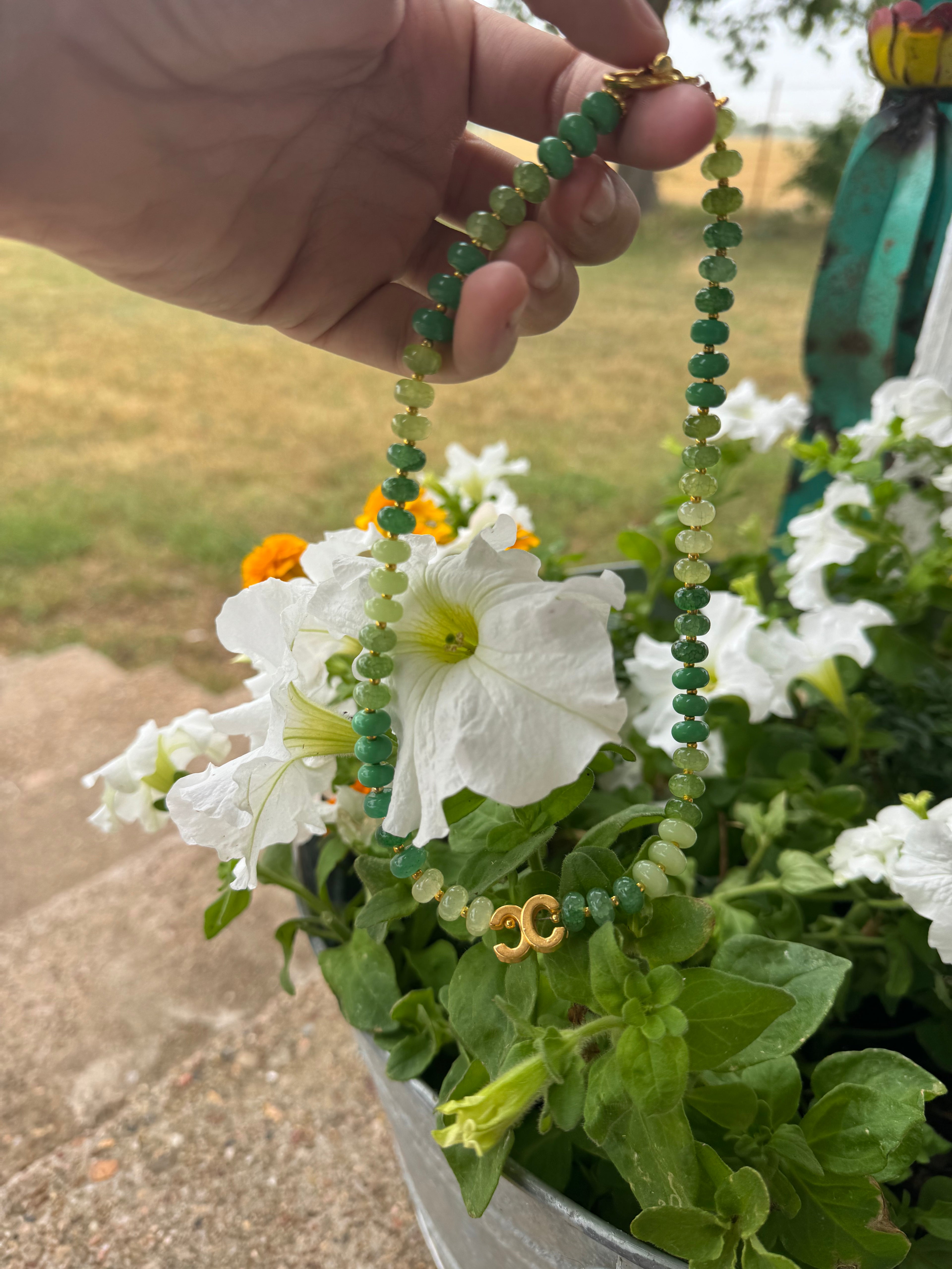 ONE Color MIX initial Necklace